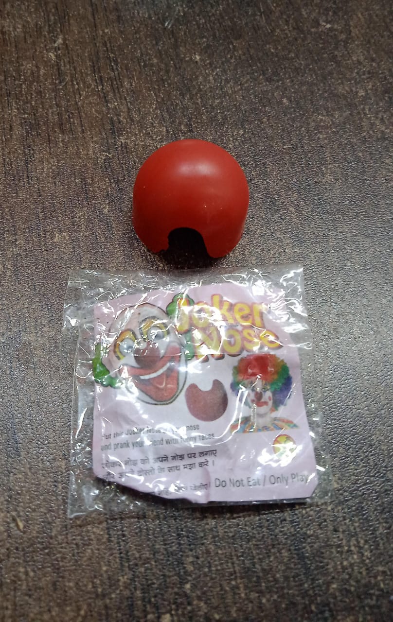 Small Plastic Joker Clown Nose toy (1 Pc / Mix Color & Design) Small Plastic Joker Clown Nose toy (1 Pc / Mix Color & Design)